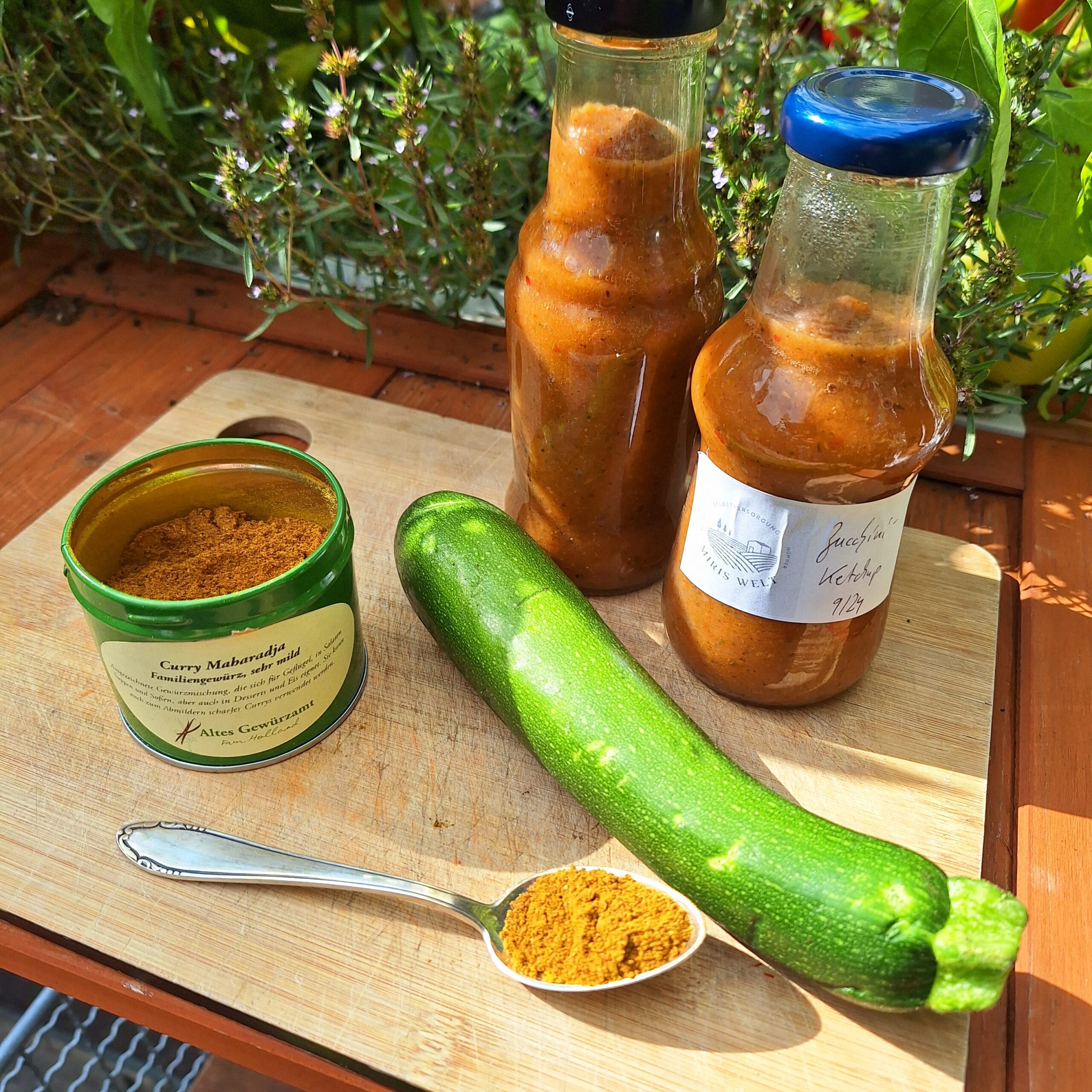 Zucchini Ketchup mit Curry